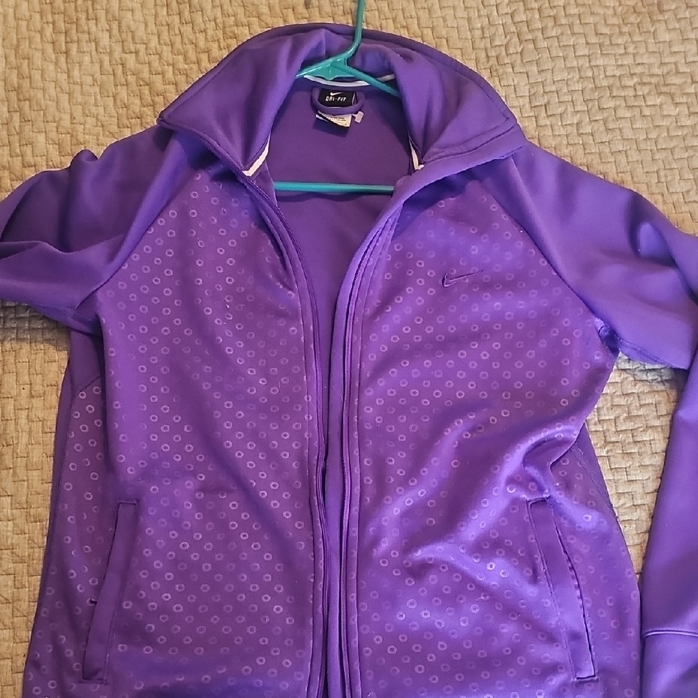 Nike Purple Track Jacket Like New . Zipper Pockets